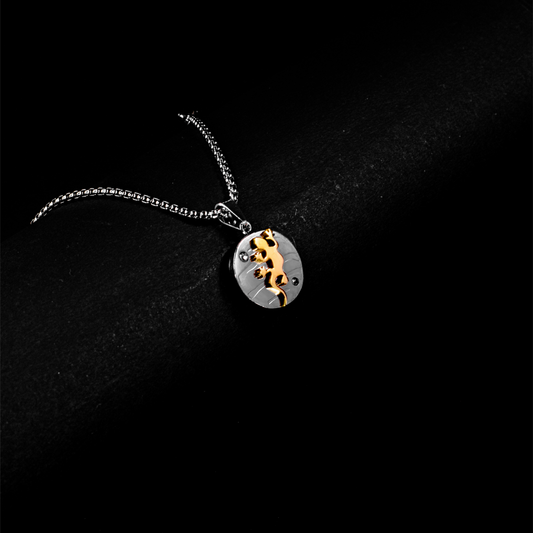 Golden Gecko Pendant