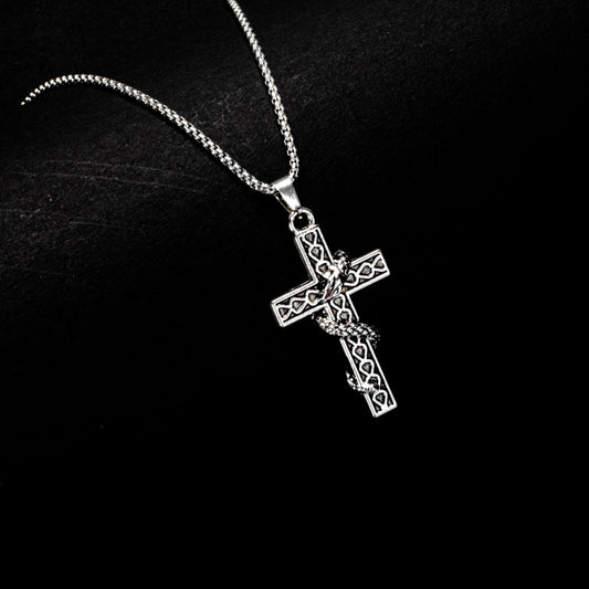 Serpent Cross Pendant